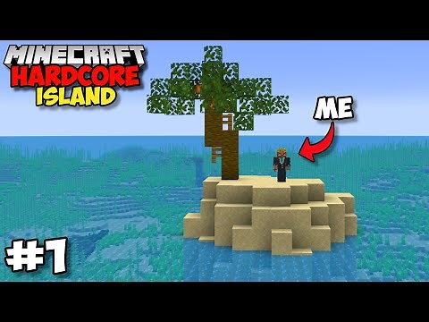 Minecraft Hardcore, But I’m Stuck On AN ISLAND (#1)