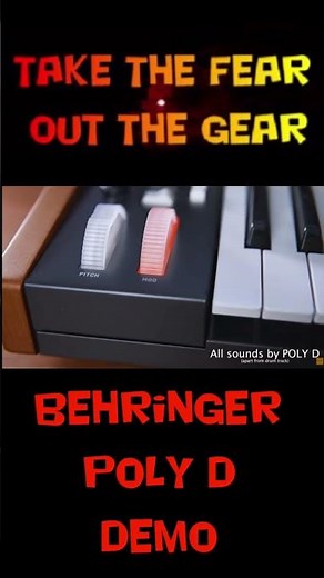 Behringer Poly D demo song #behringer #moog #minimoog #musicproducer #synth #music