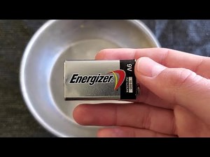 Quick Survival Tip: How to start a Fire with a 9V battery