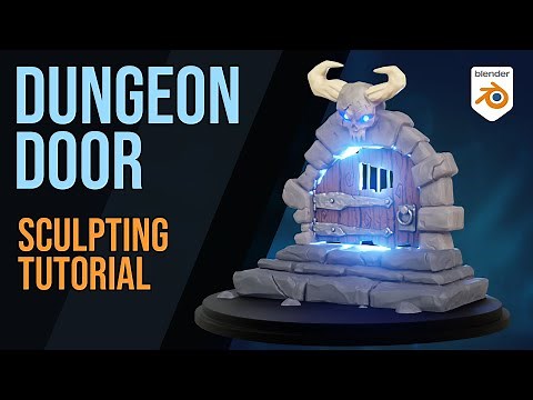 Dungeon Door Sculpting - Pt1 - Base Mesh