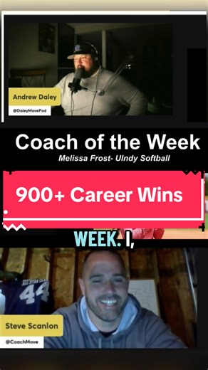 Expanding our horizons here as we searched high and low for a Coach of the Week this week. We found a great one. Melissa Frost is a winner, a cancer survivor, and an inspiration to her softball team at UIndy. With over 900 career wins, and a 53-3 record this year, her resume speaks for itself. Congratulations Melissa Frost, The Daley Move Podcast Coach of the Week. #win #uindy #softballlife #daleymovepod #coaching @UIndyAthletics