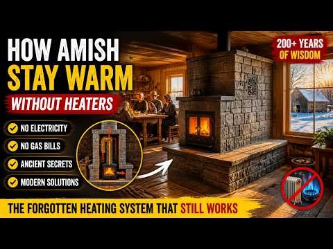 How Amish Homes Stay Warm Without Heaters | The Science of Masonry Heat & Thermal Mass