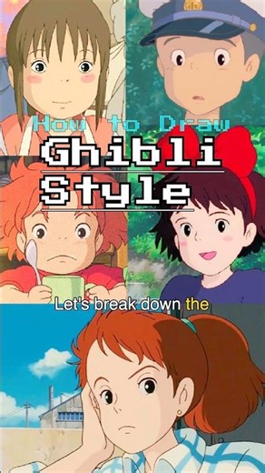 How to draw Studio Ghibli Style #howtodraw #arttutorials #studioghibli #arttips
