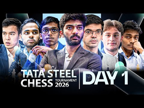 Tata Steel Chess Masters 2026 | Day 1 | Ft. Gukesh, Arjun, Pragg, Aravindh, Anish