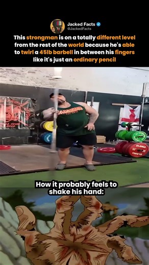This strongman is on a totally different level from the rest of the world because he's able to twirl