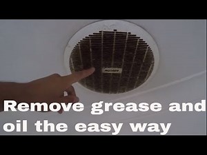 how to clean sticky greasy oil from cook top range hood exhaust