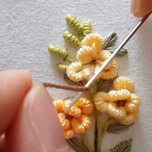 Easy 3D Flower Embroidery Models Part-2 #needlework #embroidery #floral #stitch | Embroidery Skills ideas