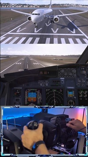 MSFS 2024 How to crosswind land PMDG 737 #msfs2024 #aviation #flightsimulator