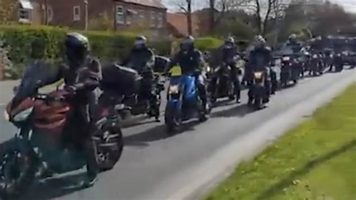 Thousands of bikers take part in memorial ride for Dave Myers