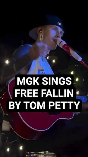 mgk sings Free Fallin by Tom Petty in New Zealand! "loves mgk too"❤️ His angelic voice heals my soul