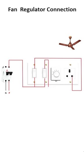 Fan Regulator Connection | #kannada #electrical #electrician #fan #regulator #fanwiring