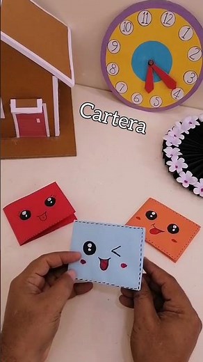 Cómo hacer un Cartera de papel fácil - Carteras origami