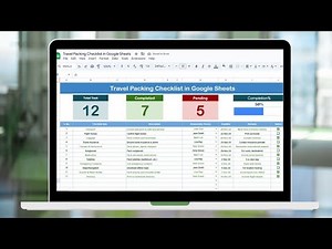 Travel Packing Checklist in Google Sheets