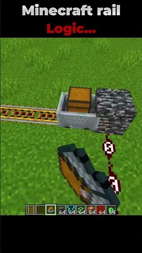 Minecraft Rail Logic 🥀 #minecraft #minecraftshorts