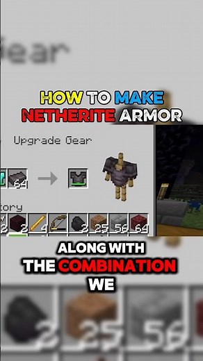 You’re Making Netherite Armor WRONG in Minecraft… #minecraft #minecraftshorts #fyp