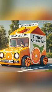 Orange Juice Car 🍊 | Creative Designs