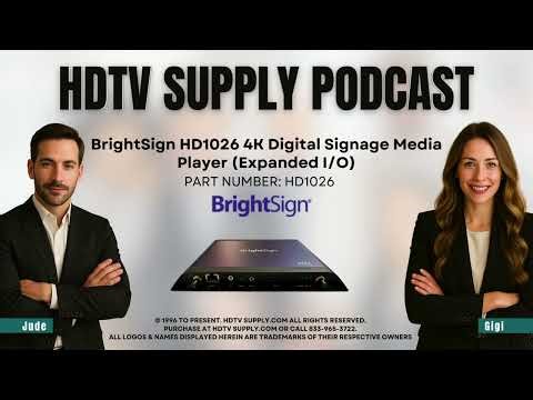 BrightSign HD1026 4K Digital Signage Media Player (Expanded I/O)
