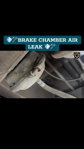 🛠️💨 Brake Chamber Air Leak – Trailer Safety Inspection 💨🛠️During inspection, our specialist tech found a brake chamber leaking air on this trailer. The brake chamber is a critical part of the air brake system — it converts air pressure into the mechanical force that applies your brakes. When a chamber leaks, it not only affects braking power but can also put your truck out of DOT compliance and compromise road safety.💡 Possible causes of brake chamber leaks: • Aging rubber diaphragm that cr