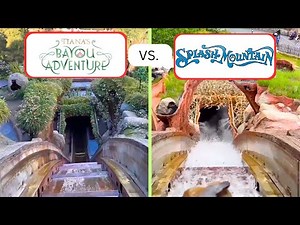 [4K] Tiana's Bayou Adventure vs. Splash Mountain! | Front Row POVs | Disneyland Resort, California