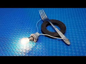 How to generate free electricity from magnet and fork | Simple Tips