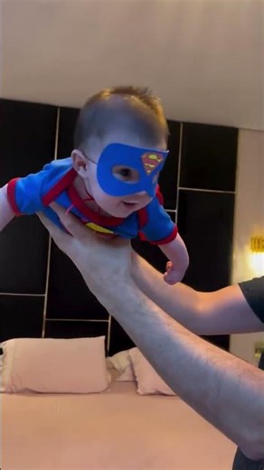 Cutest Baby Superman Ever – Tiny Hero, Big Smiles! 🦸‍♂️👶