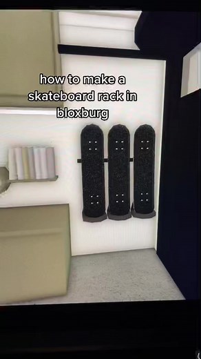 DIY Skateboard Rack Tutorial in Bloxburg