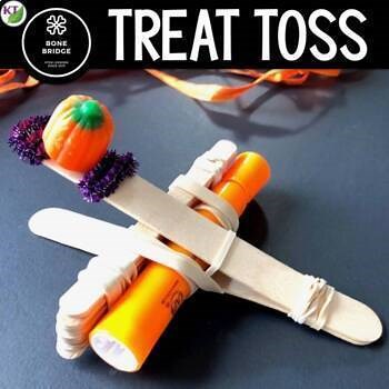 Fun Halloween Science & Fall Science Halloween STEM Activity Candy Corn Catapult