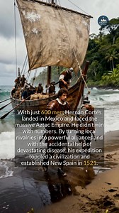 Disease and diplomacy were the weapons that conquered an empire. #history #historyfacts #conquistador #aztec | Ancient Star