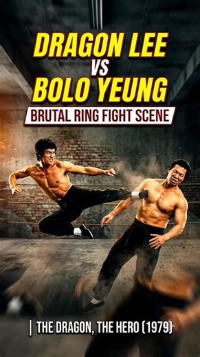 Dragon Lee vs Bolo Yeung — Brutal Ring Fight Scene