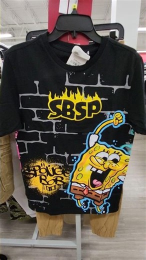 SPONGEBOB SQUAREPANTS & PATRICK STAR BLACK GRAPHIC 2 SIDED T-SHIRT $9.99 - NICKELODEON CARTOON