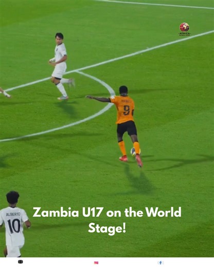 Zambia shines on the global stage! The young Chipolopolo defeated Indonesia 3-1 in their opening match of the FIFA U17 World Cup, showing skill, composure, and African flair. A confident start that signals big dreams ahead for Zambia’s future stars. #FIFAU17WorldCup #Zambia #Chipolopolo #AfricaGlobalNews | Africa Global News