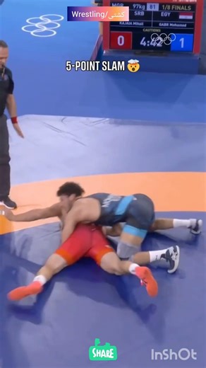 Gabr with a massive 5-point throw at Paris 2024!🤯جبر با یک پرتاب قدرتمند ۵ امتیازی در پاریس ۲۰۲۴! 🤯🔥