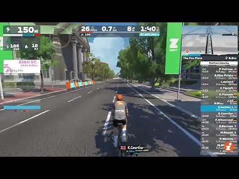 Quick Demo of Zwift's New Splits/Laps Feature
