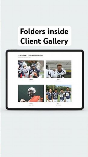 Folders inside Pixieset Client Gallery #pixieset #photographers #photographybusiness #photography