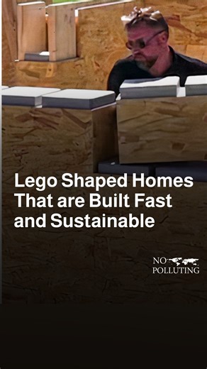 Nopolluting on Instagram: "Would you like to build your home like Legos? The blocks are made from recyclable materials like Oriented Strand Board (OSB) and Expanded Polystyrene (EPS), aiming to reduce construction waste and offer energy-efficient homes. According to the company @gablok_belgium , you can assemble the basic structure of the home in just a few days and after the blocks are in place, you would still need to add the roof and finish the interior and exterior. Gablok has expressed inte