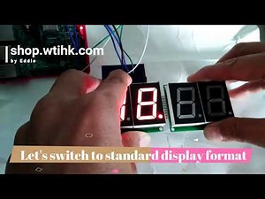 HT16K33 1.2-inch 4-digit 7-segment LED Display Transformable 2 standard