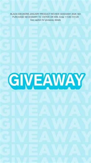 How does new products for the new year sound?👀 Review ANY of our products on blackanddecker.com and you are eligible to win a choice of 20V MAX* dustbuster® AdvancedClean ™ Pet Hand Vacuum, 20V MAX* POWERCONNECT™ Cordless Alligator® Lopper, or a Workmate™ Portable Workbench. * Maximum initial battery voltage (measured without a workload) is 20 volts. Nominal voltage is 18 volts. BLACK DECKER® JANUARY PRODUCT REVIEW GIVEAWAY 2026: NO PURCHASE NECESSARY TO ENTER OR WIN. Enter 1/1/26 -1/30/26. For