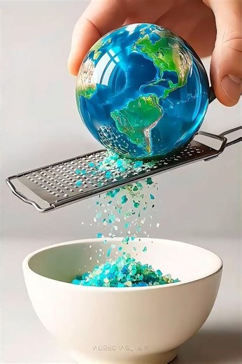 Planet Shaved Ice ASMR 🌌 | Galaxy Crunch, Hiss & Satisfying Ice Sounds