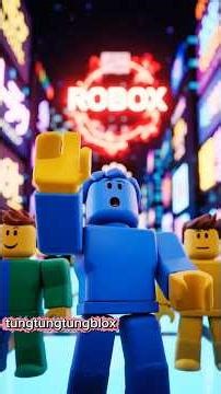 explore a neon cyberpunk city chased by malfunctioning robots #roblox #robloxshorts #robloxedit