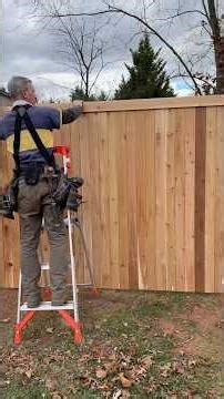How to add trim to the top of a cedar fence so it’s even and tight