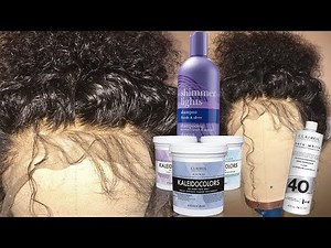 how to bleach knots on lace frontal with 40 developer