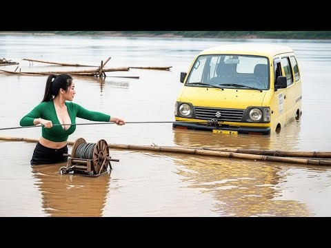 Suzuki Carry Van Buried in the Riverbed After Flash Flood, I Salvaged and Saved It