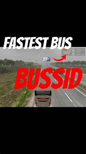 Fastest bus in bussid 600 speed #bussimulatorindonesia😈#fastestbus #mod #sr2600+ #bussid #bussidmods