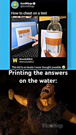 How to cheat in school 😂