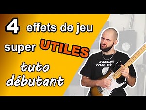 4 TECHNIQUES de base à la GUITARE électrique : tuto débutant