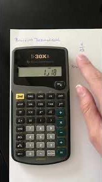 Brüche Taschenrechner TI-30XA
