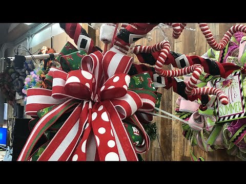 How to make a Christmas Tree topper bow