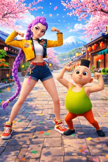 Roblox Hamood Habibi and & Rumi's dance #roblox #hamoodhabibi #rumi #cartoon