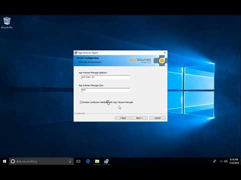 VMware App Volume Agent Installation