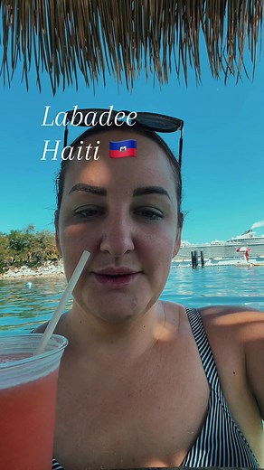 At labadee Haiti. Trying to enjoy ourselves. 🏝️ 💧 #labadee #labadeehaiti #royalcaribbean #oasisoftheseas #haiti #cruisetok
